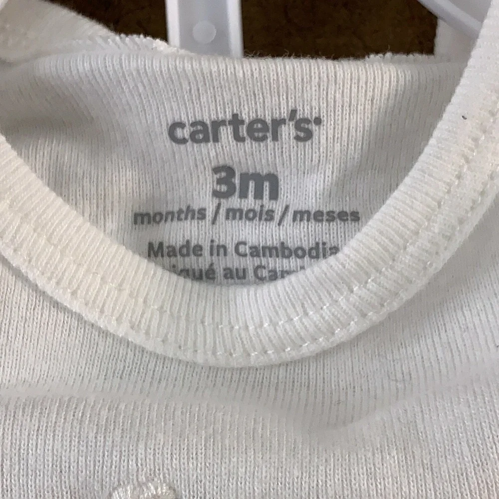 Carter's Baby Size 3 Months Gray 3-Piece Mommy Little Cardigan Pant Set NWT